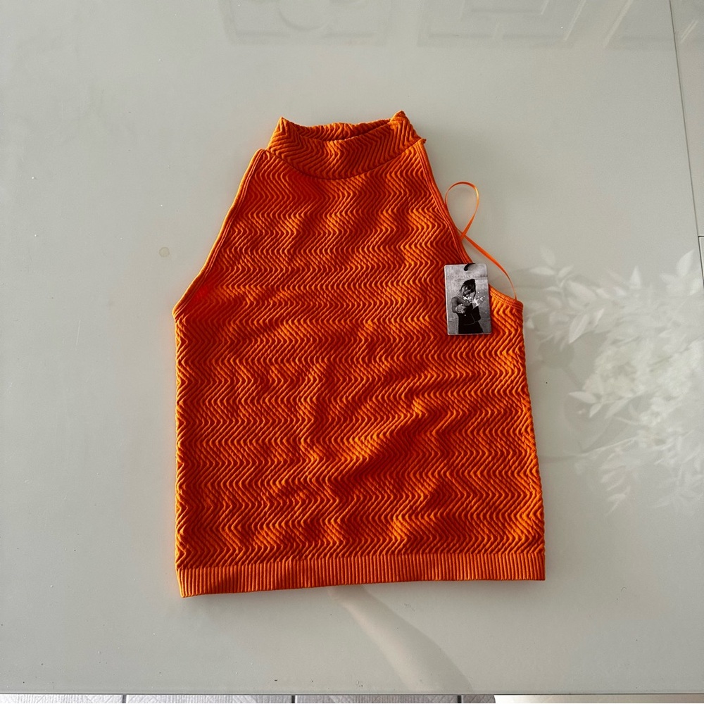Sincerly Jules orange top size L